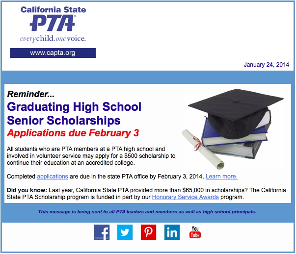 California State And National PTA Grants - Ninth District PTA